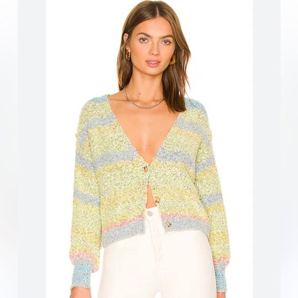 Free People Soulmate Cardi in Candy Coated Combo! - Picture 1 of 7